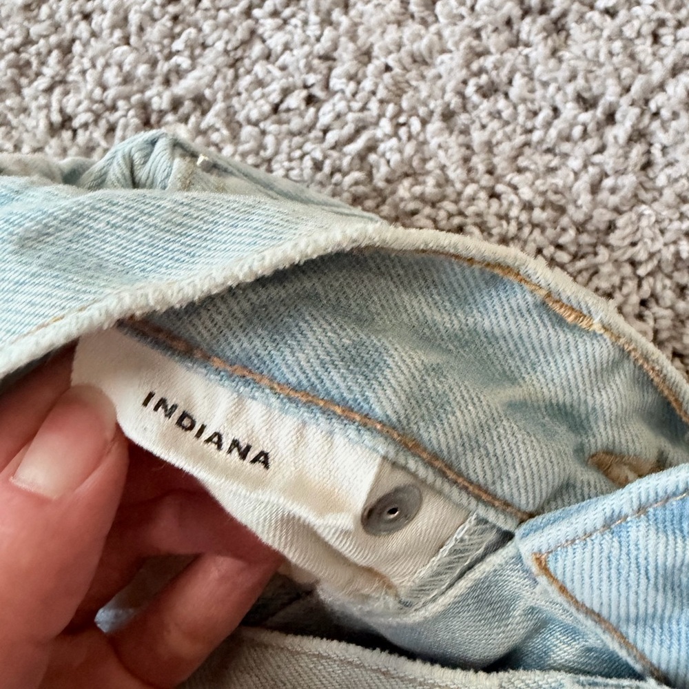 SLVRLAKE Indiana Super High Waist Flare Jeans size 24 Light Wash - Picture 6 of 9